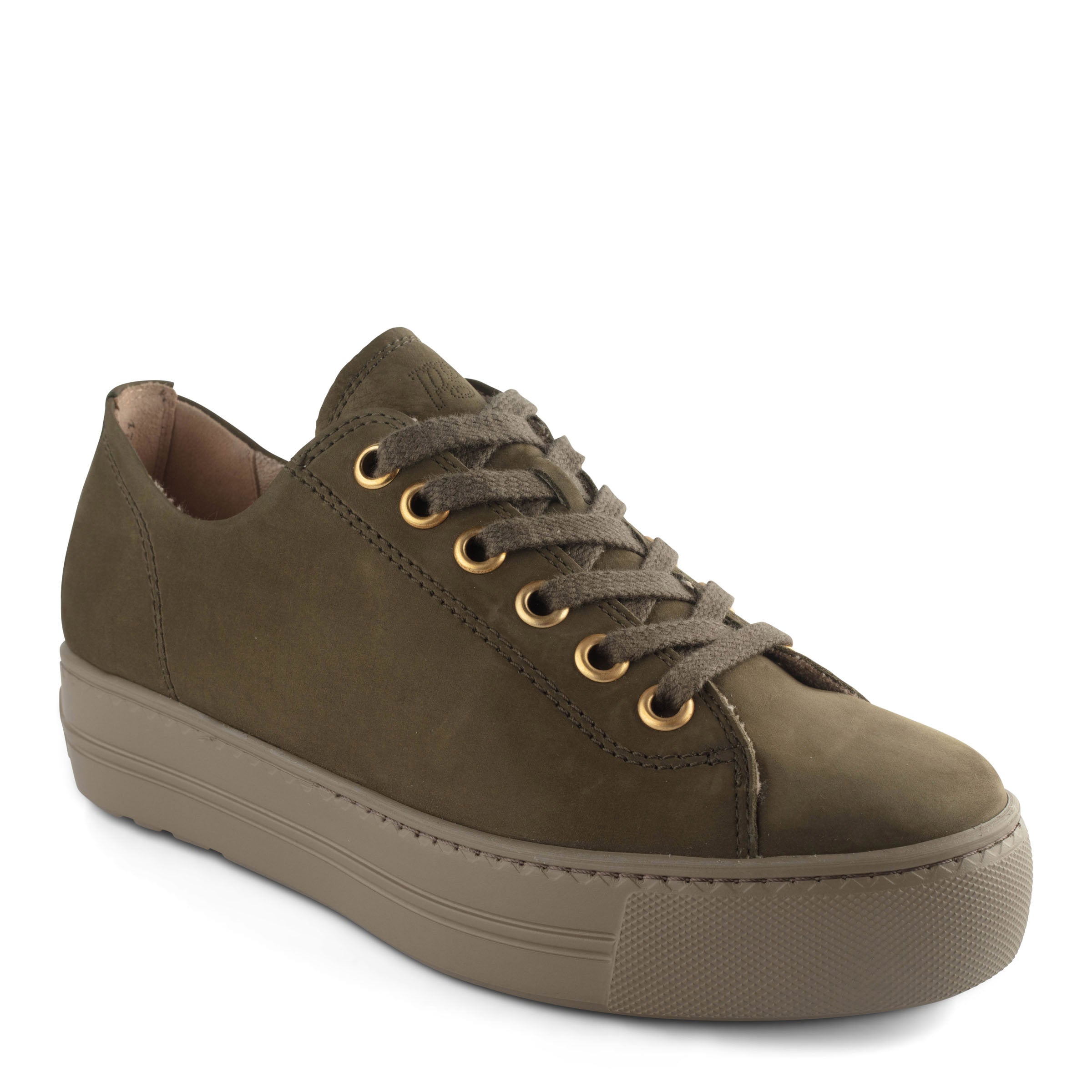 Olive Bixby Soft Sneakers - Luxury Tennis Shoes – Paulgreenshoes.com